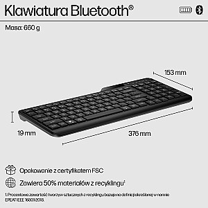 HP 460 daugiafunkcinė Bluetooth klaviatūra