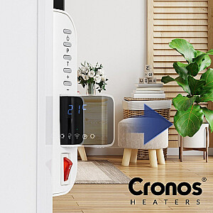 Cronos Synthelith Pro CRP-500TWP Инфракрасный обогреватель мощностью 500 Вт серый с Wi-Fi и пультом дистанционного управления