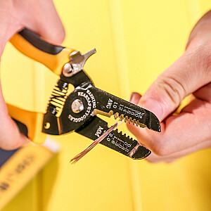 Vielos nuėmiklis 0,6–2,6 mm Deli Tools EDL2607 (juoda ir geltona)