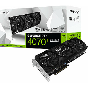 Vaizdo įrašas PNY GeForce RTX 4070 Ti SUPER Verto OC 16 ГБ GDDR6X (VCG4070TS16TFXPB1-O)