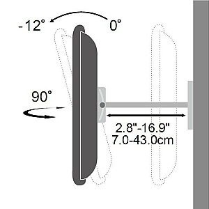 Techly LCD sieninis laikiklis (301436) 70"