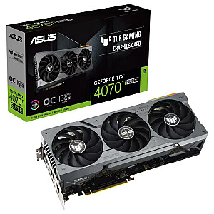 Видеокарта ASUS NVIDIA GeForce RTX 4070 Ti SUPER 16 ГБ GDDR6X 256 бит PCIE 4.0 16x 2xHDMI 3xDisplayPort TUF-RTX4070TIS-O16G-GAM