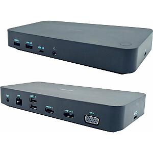 I-TEC USB 3.0 / USB-C / TB 3X LCD / 3X VAIZDO DOKAS PD 65W