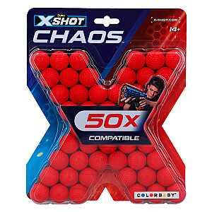 Putų gumos kamuoliukai 50 vnt. X-Shot Chaos ZURU 14+ CB46275