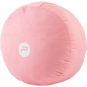 Pure2Improve meditacinė pagalvė rožinė, itin minkštas veliūrinis poliesterio išorė, polipropileno/medvilnės užpildas