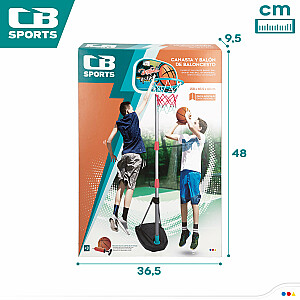 Krepšinio krepšelis su kamuoliu vaikams (žaidėjams nuo 94 cm iki 165 cm) CB49538