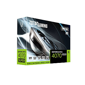 Vaizdo plokštė Zotac ZT-D40720H-10M NVIDIA GeForce RTX 4070 SUPER 12 GB GDDR6X