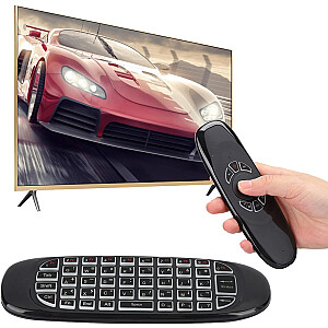 Universalus nuotolinio valdymo pultas Fusion C120 su giroskopu ir klaviatūra skirta Smart TV | Android | PC