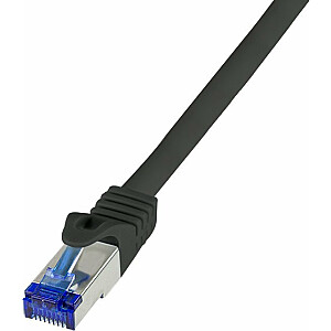 LogiLink Сетевой кабель LogiLink C6A013S Черный, 0,25 м Cat6a S/FTP (S-STP)