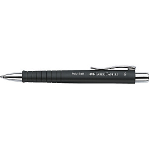 Automatinis rašiklis Faber-Castell, PolyBall, XB, 0,6 mm, juodas