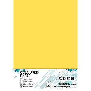 Koledžo spalvotas popierius, A4, 80g, CY39, kanarėlių geltonas, 50 lapų