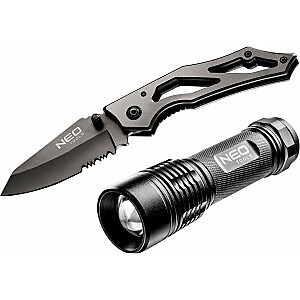 Neo Flashlight sulankstomas peilis su užraktu (žibintuvėlis 99-101, peilis 63-025) 63-032
