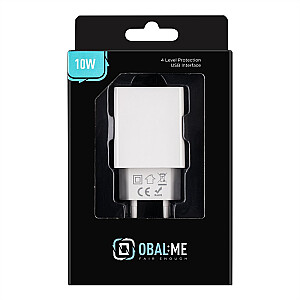 OBAL: ME USB-A sieninis įkroviklis 10 W baltas