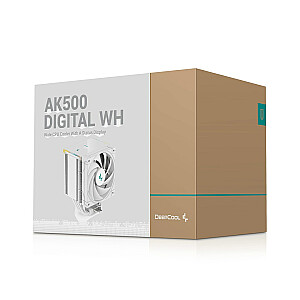 DeepCool AK500 Digital WH CPU oro aušintuvas 12 cm Baltas 1 vnt.