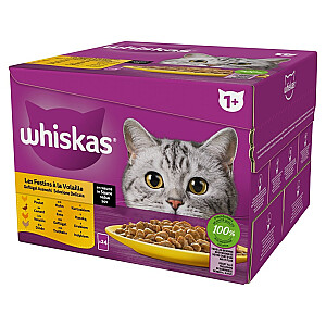 WHISKAS Poultry Feast - влажный корм для кошек - 24x85 г