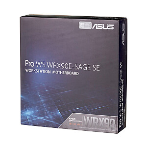 ASUS PRO WS WRX90E-SAGE SE AMD WRX90 Threadripper PRO, 2 x Intel X7100-AT2 Dual 10 Gb + 1 x RTL8211F 1 Gb/s USB 3.2 Gen2 x6, 7 x PCIe 5.0 x16, 4 x SATARAIDb, 6 Gb 1.5, 10), 4 x M.2 3 raktas M (2 tipai 2242-22110, PCIe 5.0 + 2 tipai 2242-2280, PCI