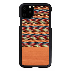 Чехол MAN&WOOD для смартфона iPhone 11 Pro Max коричнево-клеточный черный