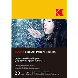 Бумага Kodak Fine Art 230 г, гладкая с матовым покрытием, формат A4x20