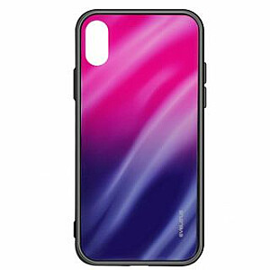 Evelatus Samsung Galaxy A70 Water Ripple Gradient Color Anti-Explosion Tempered Glass Case Gradient Pink-Purple