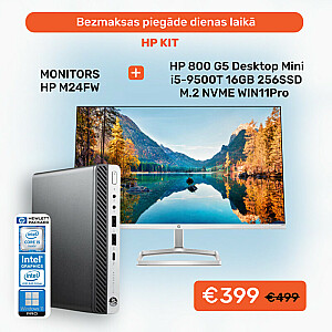 HP KIT 800 G5 Desktop Mini i5-9500T 16GB 256SSD M.2 NVME WIN11Pro + Монитор HP M24fw