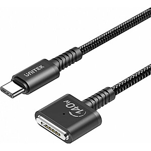 Unitek USB-C į MagSafe 3 USB laidas, 1 m, juodas (C14121BK-1M)