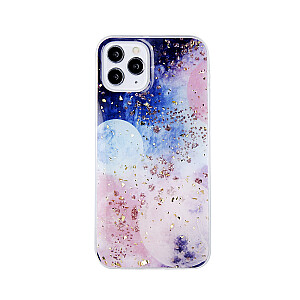 Fusion Gold Glam Galactic silikoninis dėklas, skirtas Samsung A155 Galaxy A15 4G|5G