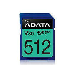 MEMORY SDXC 512GB V30/ASDX512GUI3V30S-R ADATA