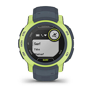 Garmin Instinct 2 Surf Edition 2,29 cm (0,9 colio) MIP 45 mm Skaitmeninis 176 x 176 pikselių žalias, pilkas GPS (palydovas)