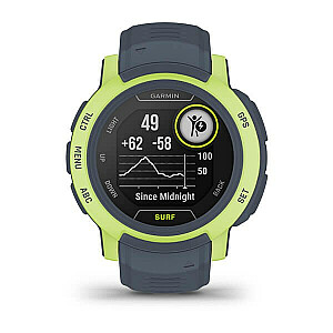 Garmin Instinct 2 Surf Edition 2,29 см (0,9 дюйма) MIP 45 мм Цифровой 176 x 176 пикселей Зеленый, Серый GPS (спутниковый)