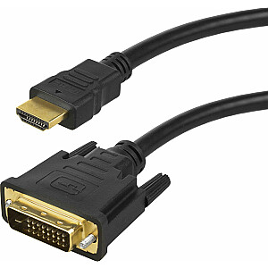 Maclean HDMI laidas – DVI-D 2m juodas (MCTV-717)
