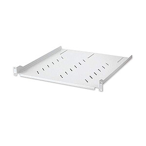 Intellinet Shelf 1U, стойка 470 мм, 19 дюймов, 4 точки крепления, перфорированная, серая