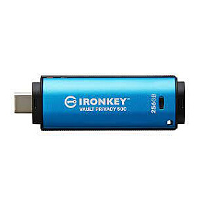 Kingston IronKey Vault Privacy 50, 256 ГБ, USB 3.0, 256 бит, шифрование AES