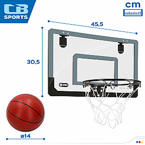 Vaikiškas krepšinio krepšelis 30,5x45,5 cm su kamuoliu 14 cm 3+ CB46245