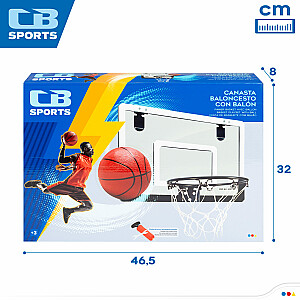 Баскетбольная корзина детская 30,5Х45,5 см с мячом 14 см 3+ CB46245