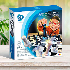 Настольная игра Шахматы и шашки  36x36 cm 6+ CB46553