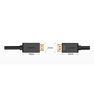 Ugreen Однонаправленный кабель DisplayPort to HDMI 4K 30 Гц 32 AWG 1,5 м (DP101 10239)