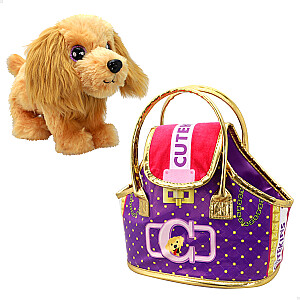 Pliušinis šuo Valerie 25 cm maišelyje CuteKins 2+ CB47152