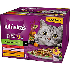 WHISKAS Adult Chef's Choice в соусе - влажный корм для кошек - 24x85 г