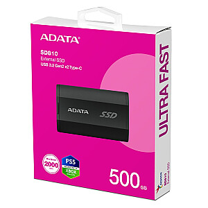 ADATA SD810 500 GB Juoda