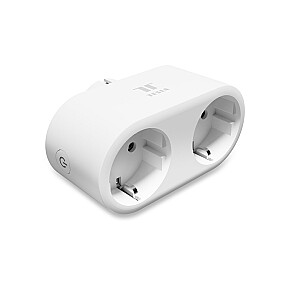 „Tesla Smart Plug“ dvigubas elektros lizdas su „Wi-Fi“, baltas