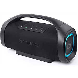 Muse nešiojamasis Bluetooth garsiakalbis, atsparus purslams, Black Muse