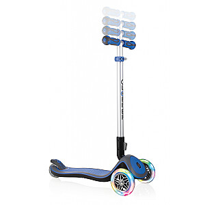Самокат GLOBBER Elite Deluxe Lights, темно-синий, 444-400