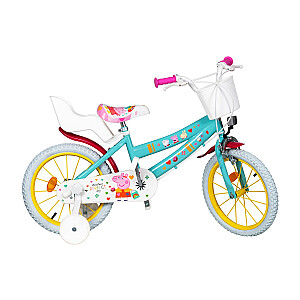 Toimsa-vaikiškas dviratis 16" Peppa Pig žalias