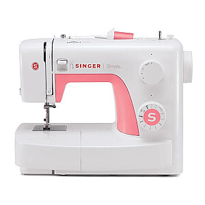 „Singer SIMPLE 3210“ balta siuvimo mašina, siūlių skaičius 10, kilpų skaičius 1,