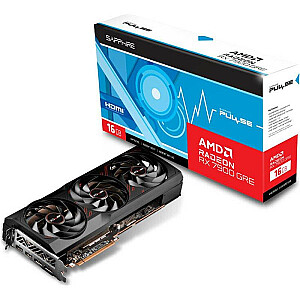 Видеокарта SAPPHIRE AMD Radeon RX 7900 GRE 16 ГБ GDDR6 256 бит PCIE 4.0 16x Два с половиной слота вентилятора 2xHDMI 2xDisplayPort 11325-04-20G