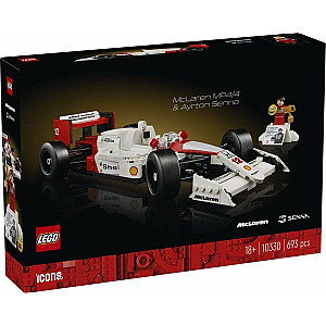 LEGO LEGO 10330 piktogramos McLaren MP4/4 ir Ayrton Senna