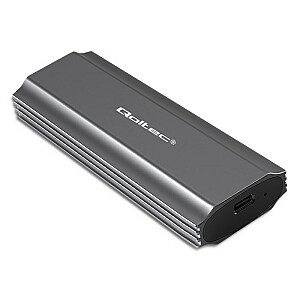 Qoltec 52271 NV2271 M.2 SSD korpusas | SATA | NVMe | USB-C | 2 TB
