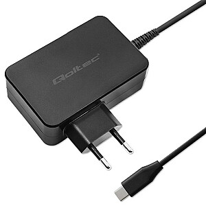 Зарядное устройство Qoltec 52388 GaN POWER PRO | 1xUSB-C | 100 Вт | 5-20 В | 3-5А | Черный