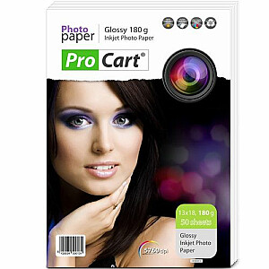 Procart glancēts foto papīrs A5 (13x18) 180g/m2 50 lapas