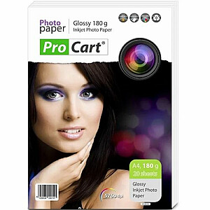 Procart glancēts fotopapīrs A4 180g/m2 20 lapas